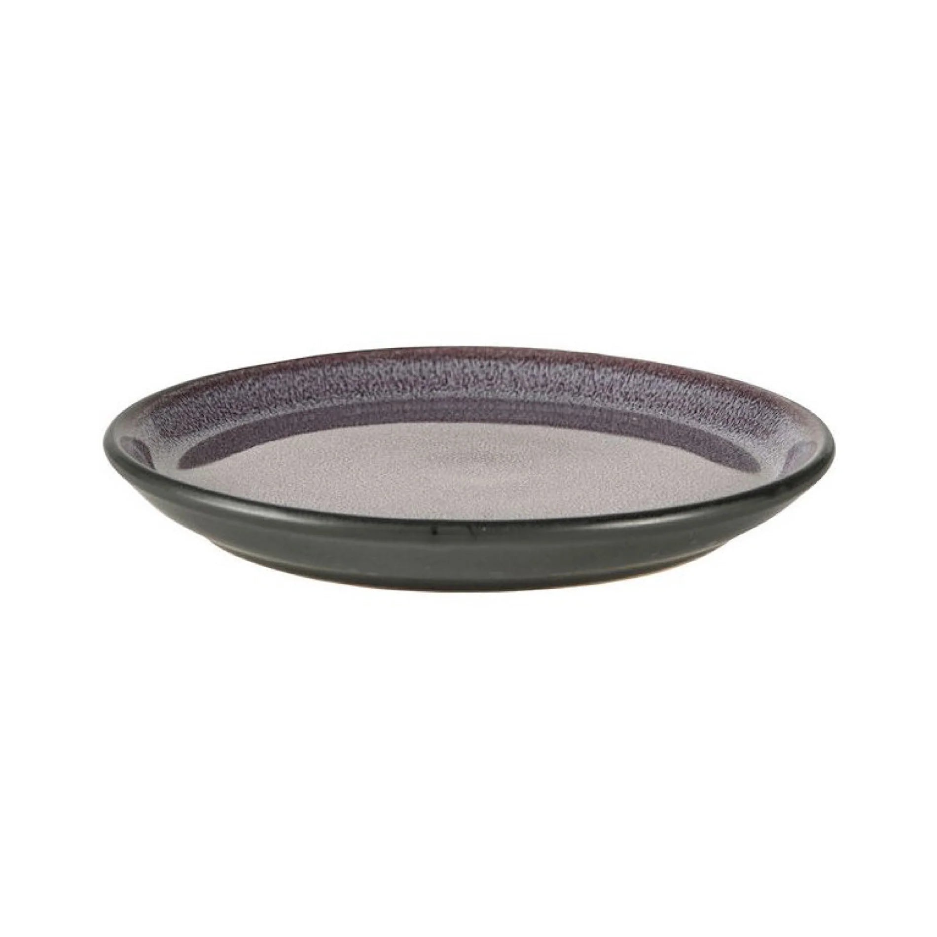 Bitz Living Stoneware Gastro Plate 17cm Black, Lilac